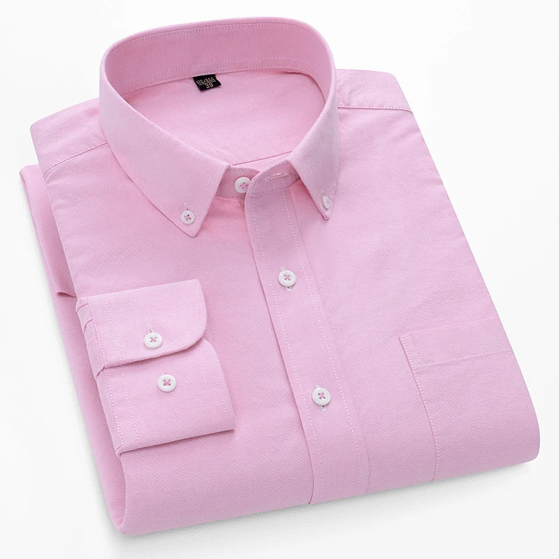 قمصان أكسفورد قطن 100% بأكمام  - مراجعة Oxford Cotton Casual Shirt Business وسعره