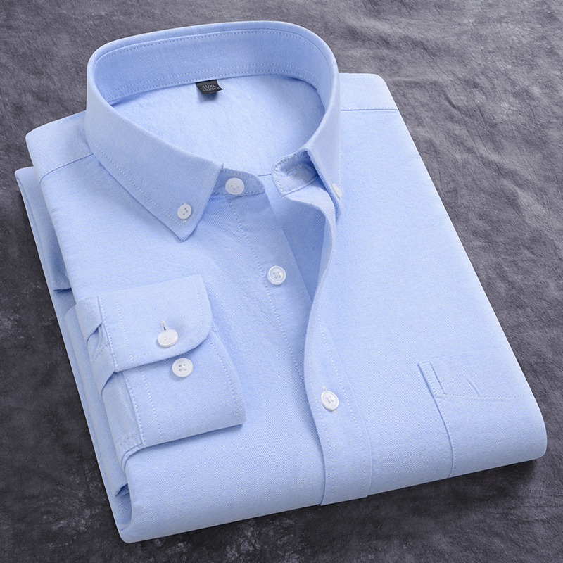 ربيع جديد الرجال أكسفورد قميص  - مراجعة Oxford Cotton Casual Shirt Business وسعره