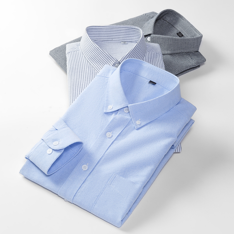 ربيع جديد الرجال أكسفورد قميص  - مراجعة Oxford Cotton Casual Shirt Business وسعره