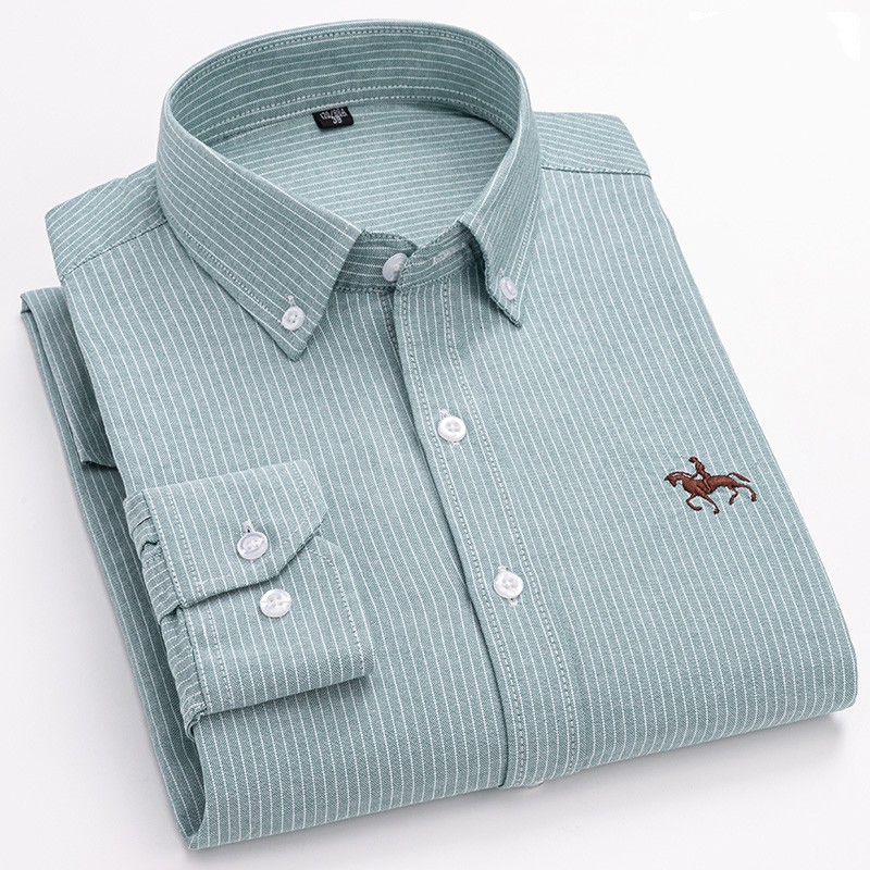 قميص أكسفورد قطن 100% عالي الج - مراجعة Oxford Cotton Casual Shirt Business وسعره